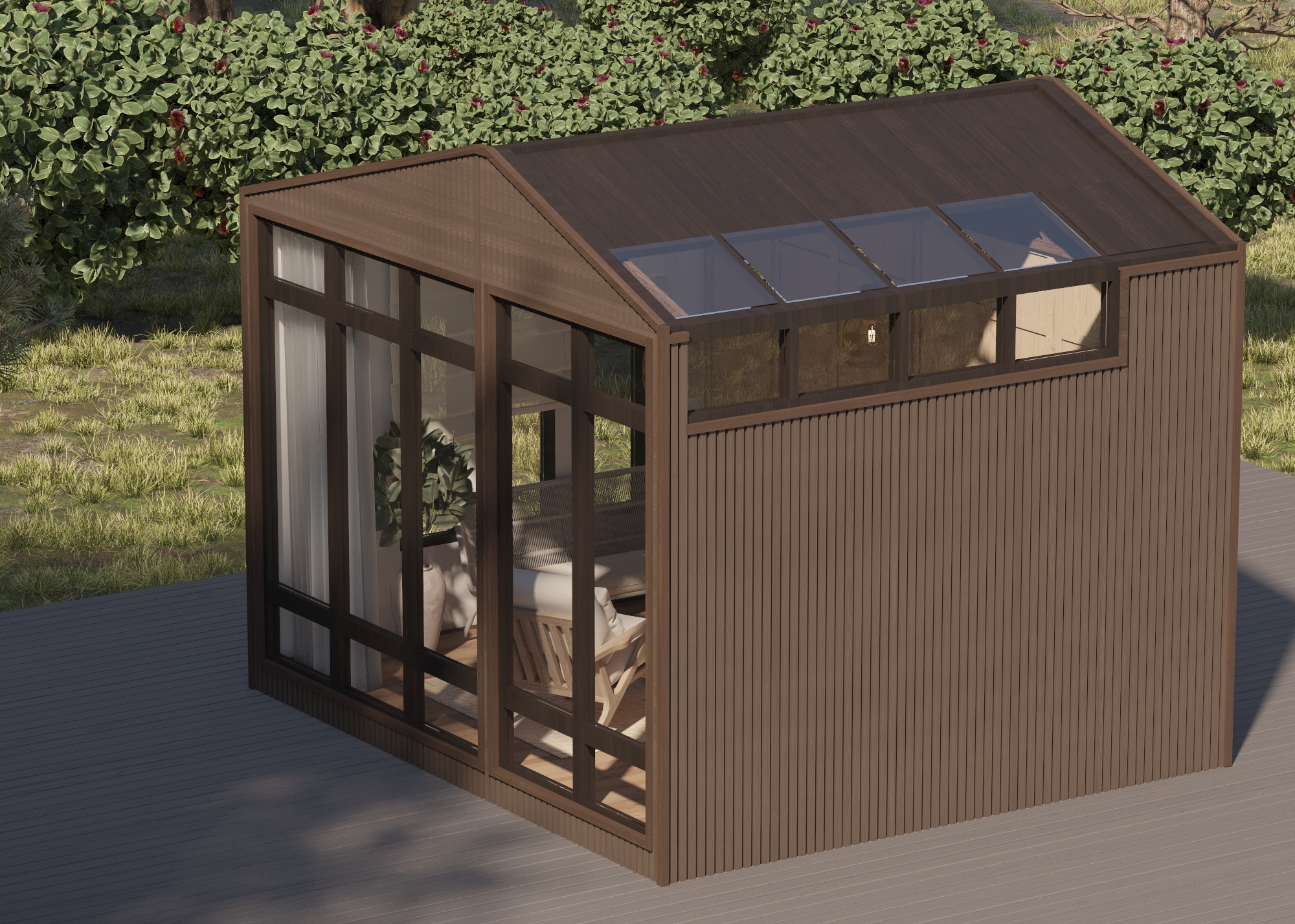 Pods by Tér — detail by the pool