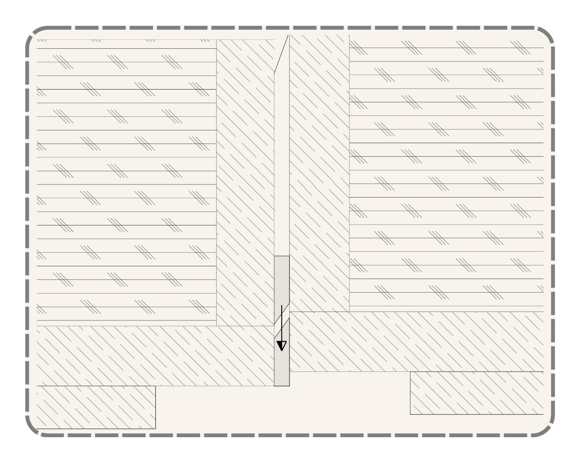 Technical drawing of the insulated wall-panel system