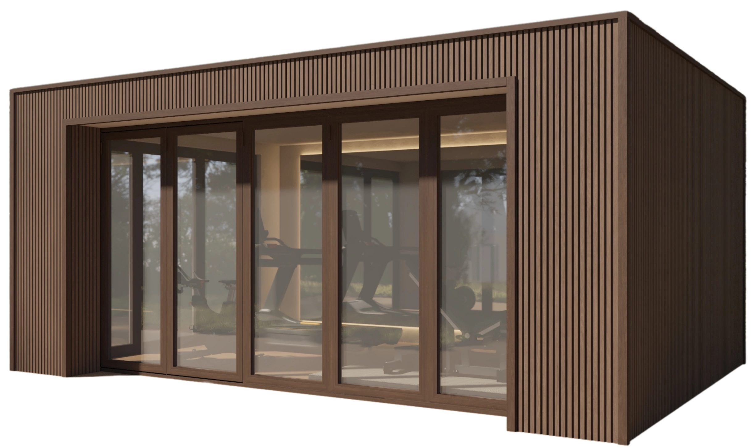 Flat Roof contemporary garden room for a UAE villa