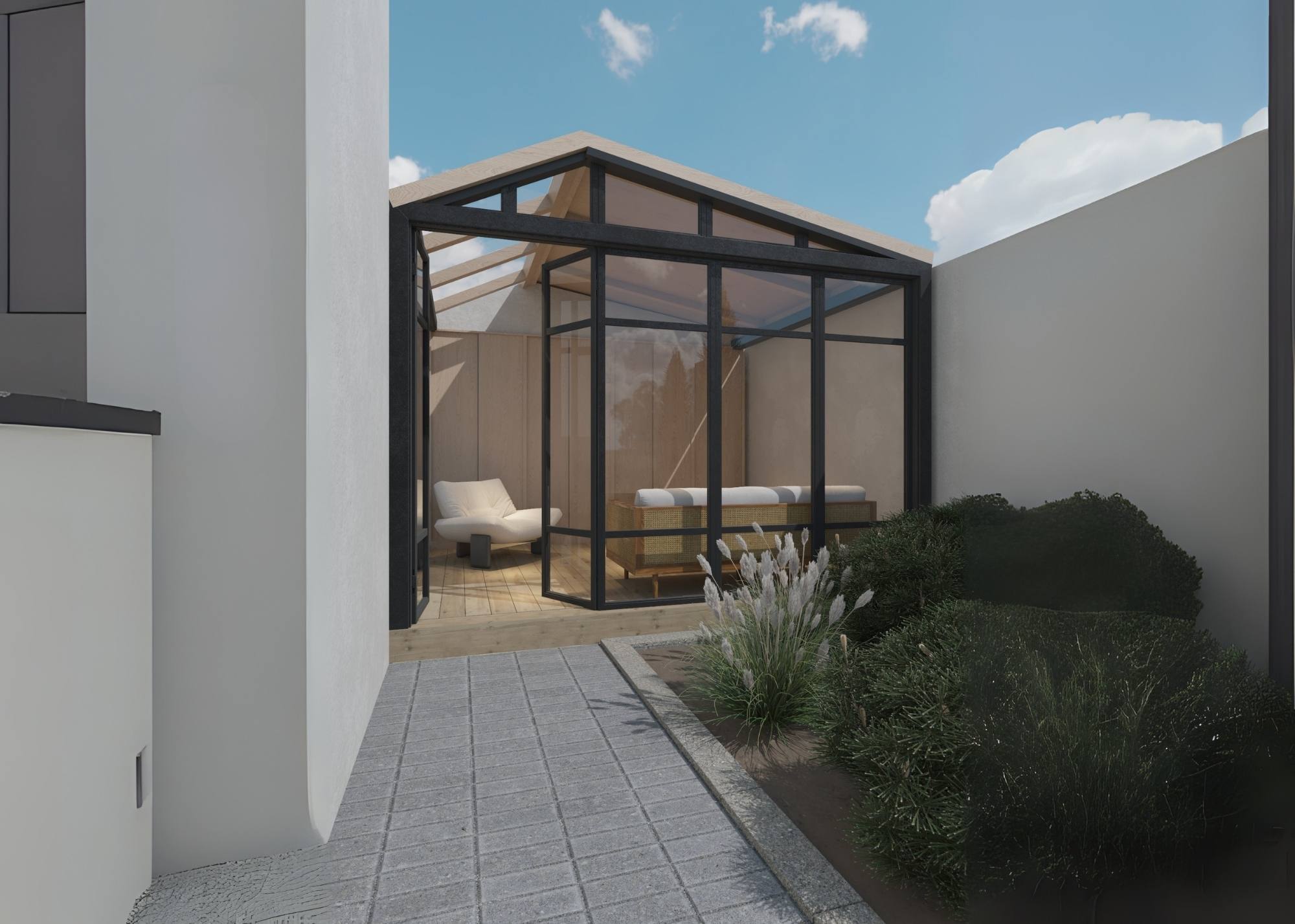 Modern home office interior