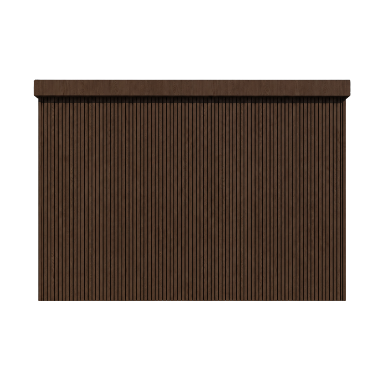 Rear elevation of a timber-clad Watchman Pod security cabin in Dubai