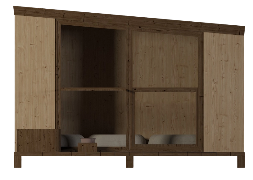 Climate-controlled single pitch pet pod